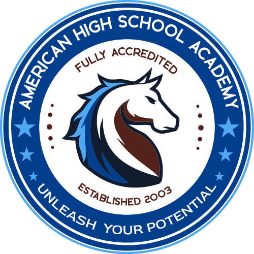 American High School Academy Educational Seal