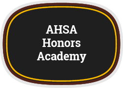 Emblem to click on to read about AHSA's Honors Academy