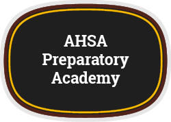 Emblem to click on to read about AHSA's Preparatory Academy