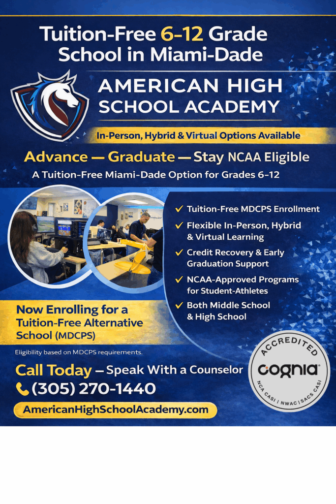 Tuition-Free Online High School Miami-Dade